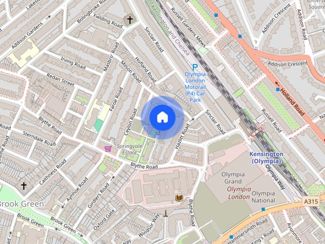 Apartment for rent in Brook Green, Greater London