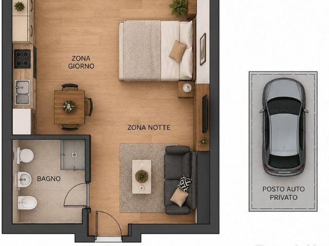 Appartamento in affitto a Zona Centro, Brescia