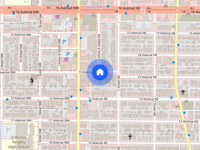 Townhouse for rent in Crescent Heights, Calgary