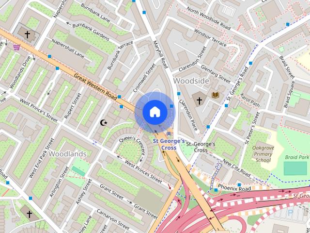 Apartment for rent in Woodside, Glasgow
