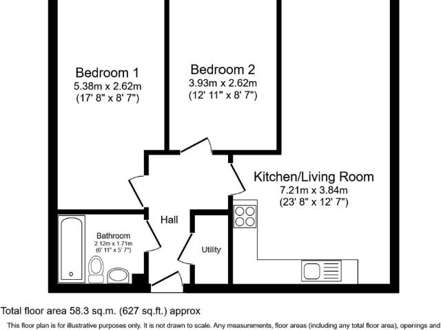 Apartment for rent in Blackfriars, Salford