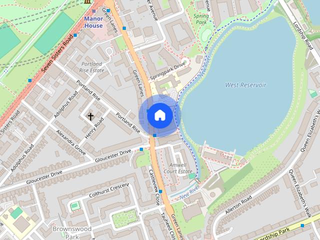 Apartment for rent in Brownswood Park, Stoke Newington