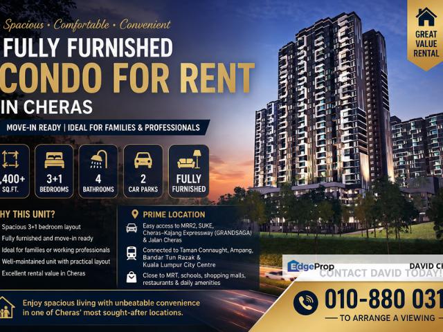 Condominium for rent in Kajang, Langat