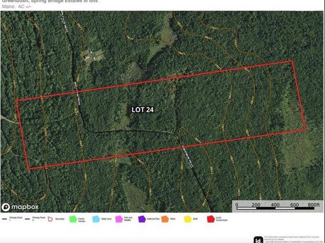 Land for sale in Greenbush, Maine
