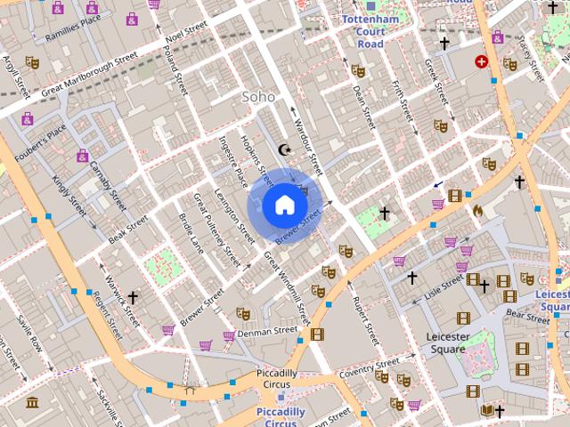 Apartment for rent in Soho, Greater London