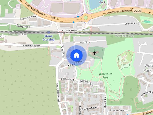 Apartment for rent in Worcester Park Estate, Monks Orchard