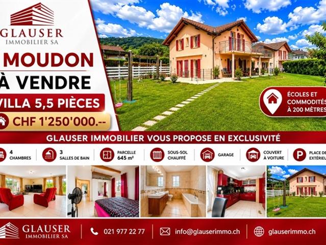 Einfamilienhaus kaufen in Moudon, Waadt