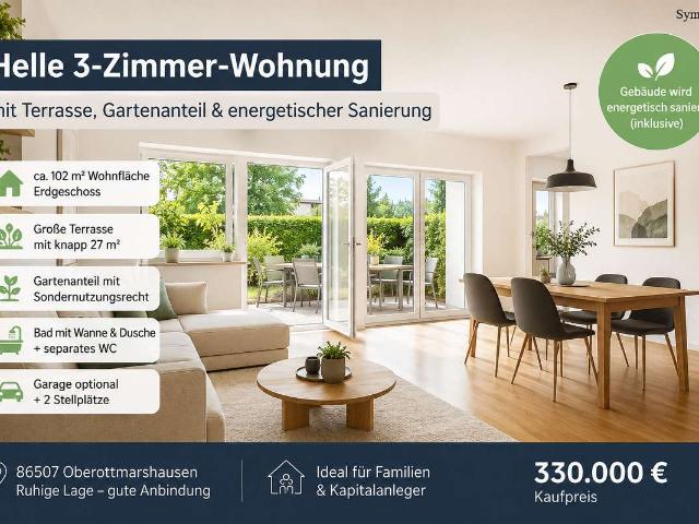 Wohnung kaufen in Oberottmarshausen, Landkreis Augsburg