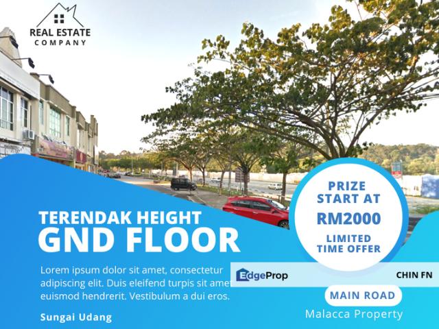 Shop for rent in Sungai Udang, Malaka