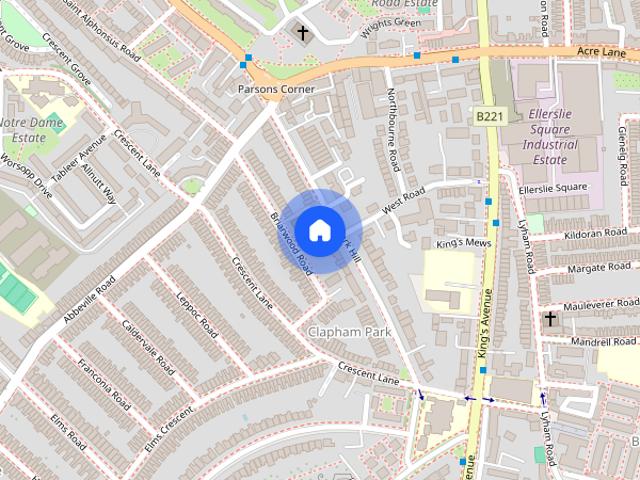 Apartment for rent in Clapham Park, Greater London