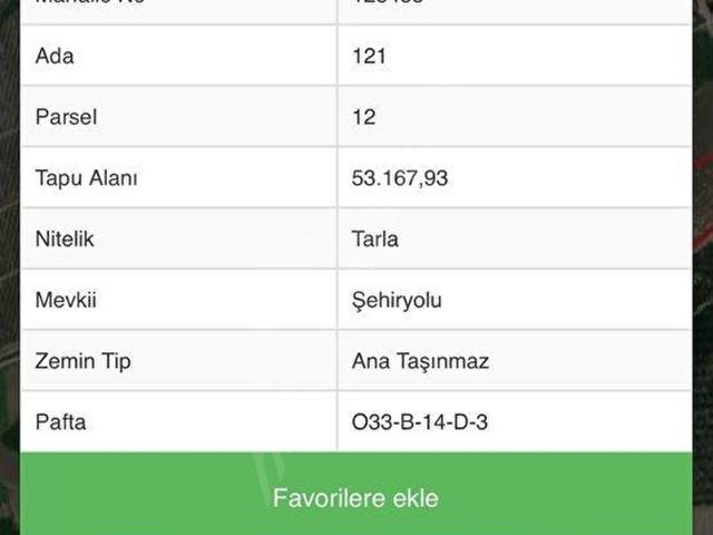 Tarsus içerisinde satılık Arsa