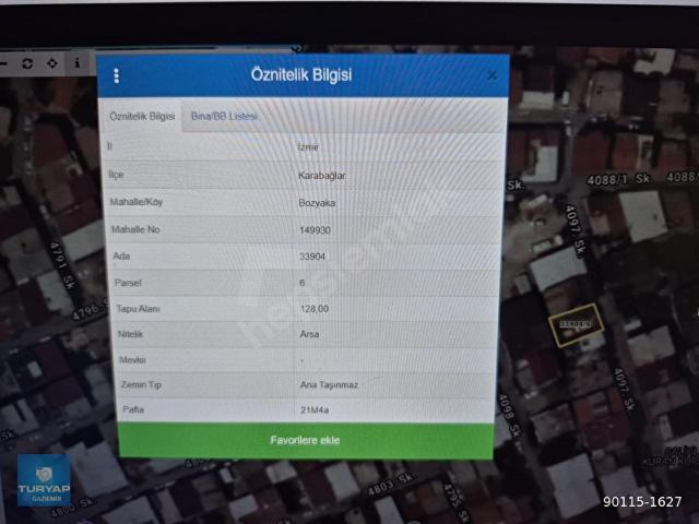 Karabağlar, İzmir içerisinde satılık Arsa