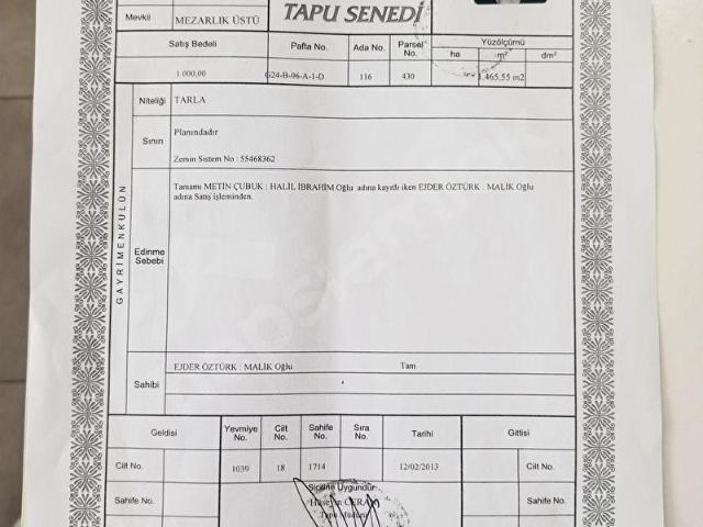 Kandira, Kocaeli içerisinde satılık Arsa