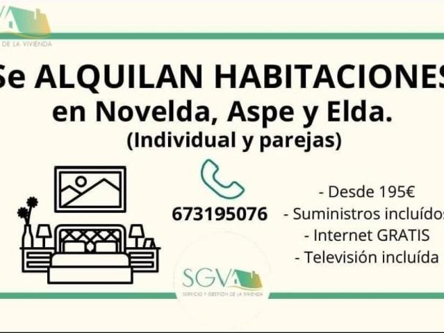 Apartamento en alquiler en La Cruz, Novelda