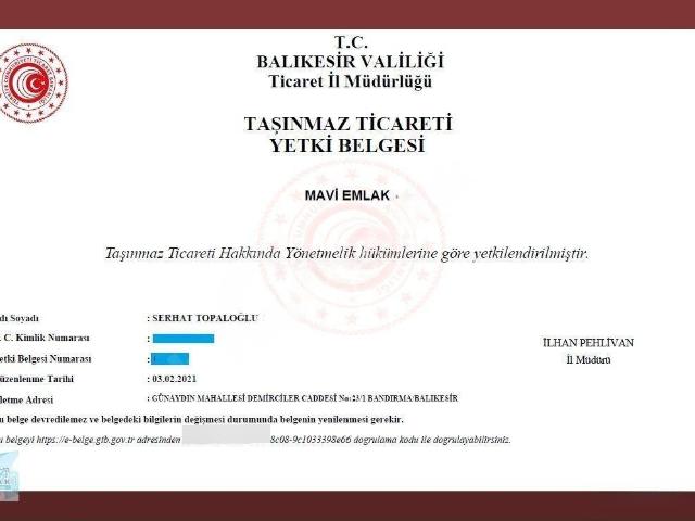 Bandirma, Balikesir içerisinde satılık mülk