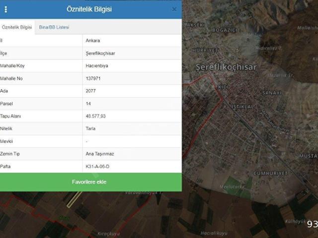 Şereflikoçhisar, Ankara içerisinde satılık Arsa