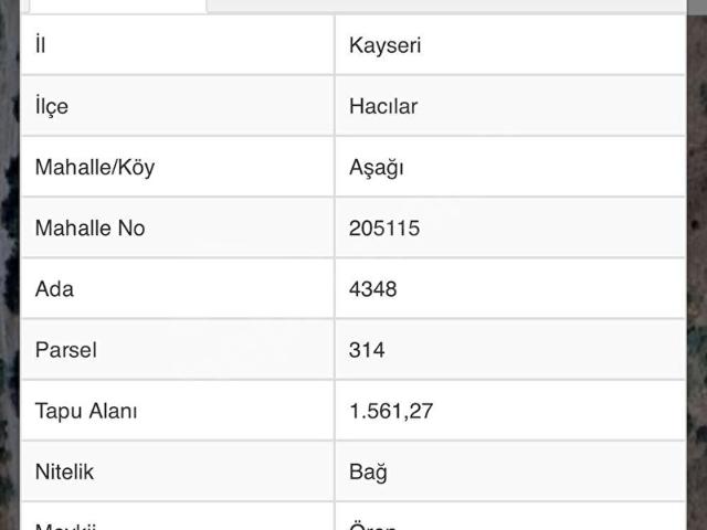Hacilar, Kayseri içerisinde satılık mülk