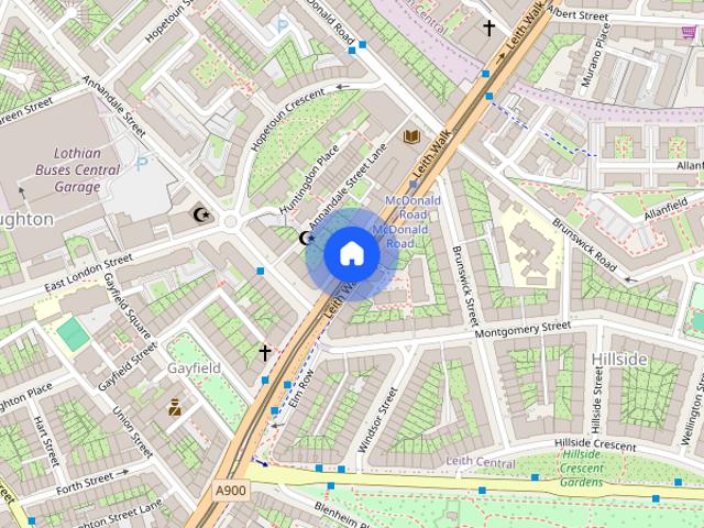 Apartment for rent in Gayfield, Broughton