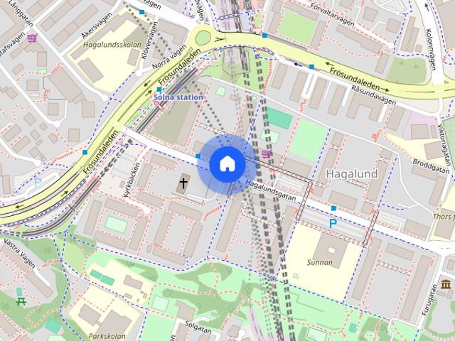 Rum hyra i Blåkulla, Solna