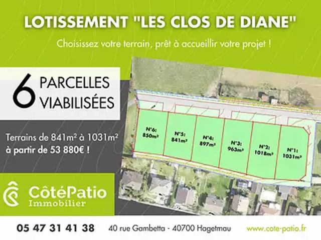 Terrain vente à Lotissement Lissandre, Hagetmau
