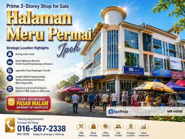 Shop for sale in Perak, Tanjong Ipoh