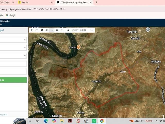 Halfeti, Şanliurfa içerisinde satılık Arsa