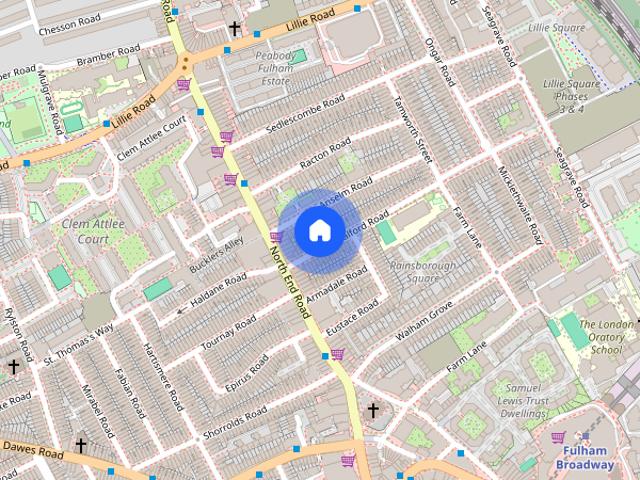 Apartment for rent in Walham Green, Greater London
