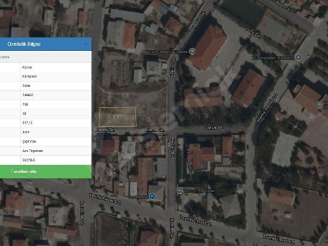 Yunus Emre, Karapınar içerisinde satılık Arsa