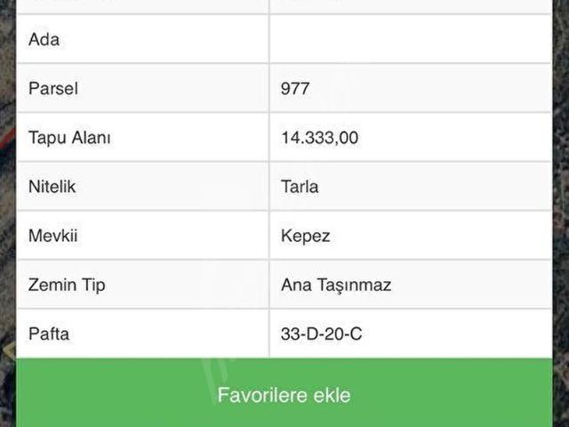 Tarsus, Mersin içerisinde satılık Arsa