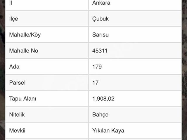 Sarısu Mahallesi, Çubuk içerisinde satılık mülk