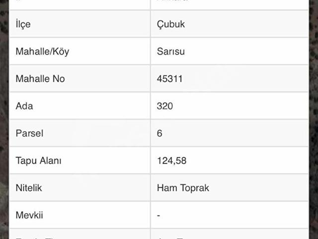 Çubuk, Ankara içerisinde satılık Arsa