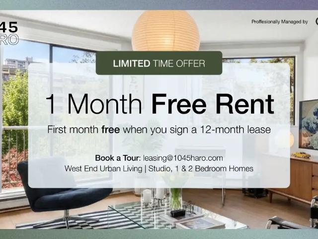Apartment for rent in West End, Vancouver