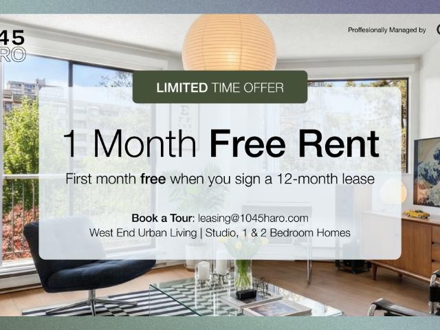 Apartment for rent in Vancouver, British Columbia