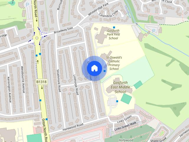 Apartment for rent in South Gosforth, Newcastle Upon Tyne