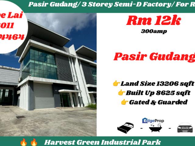 Warehouse for rent in Pasir Gudang, Johor