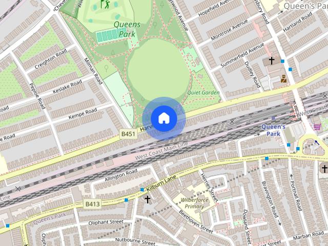 Apartment for rent in Queen's Park, Brondesbury Park
