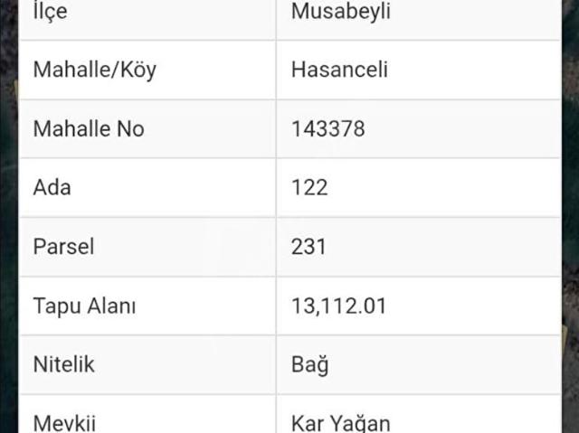 Musabeyli, Kilis içerisinde satılık Arsa