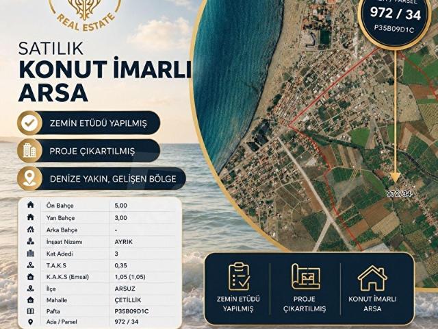 Arpaçiftlik, Çetillik içerisinde satılık Arsa