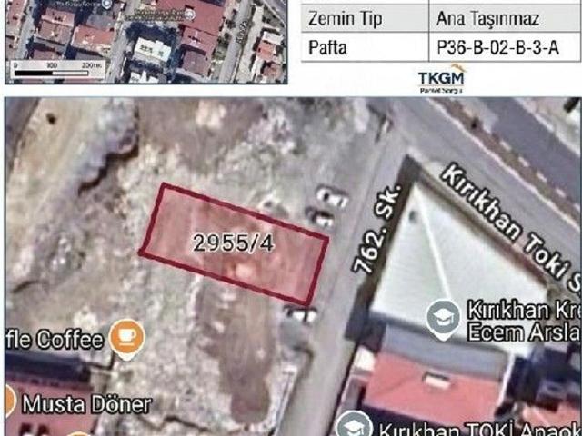 TOKİ, Kırıkhan içerisinde satılık Arsa