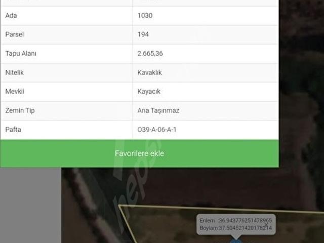 Oğuzlar Mahallesi, Oğuzeli içerisinde satılık mülk