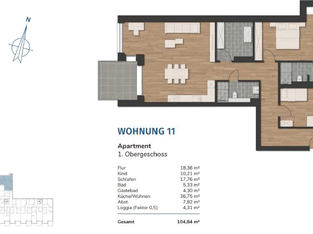 Etagenwohnung kaufen in Wilhelmshaven, Innenstadt Etagenwohnung kaufen in Wilhelmshaven, Innenstadt