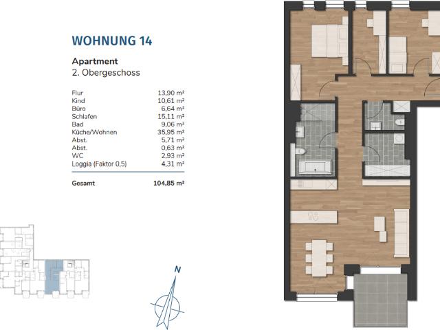Etagenwohnung kaufen in Wilhelmshaven, Innenstadt