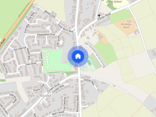 Apartment for rent in Pen-y-ffordd, Wales