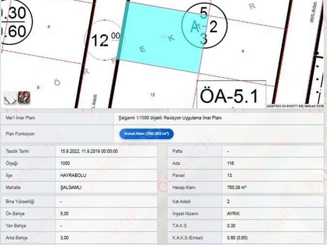 Şalgamlı, Hayrabolu içerisinde satılık Arsa
