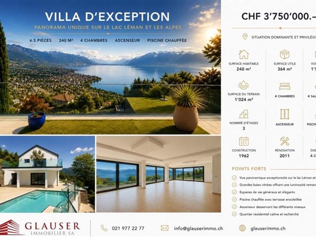 Einfamilienhaus kaufen in Chardonne, Waadt