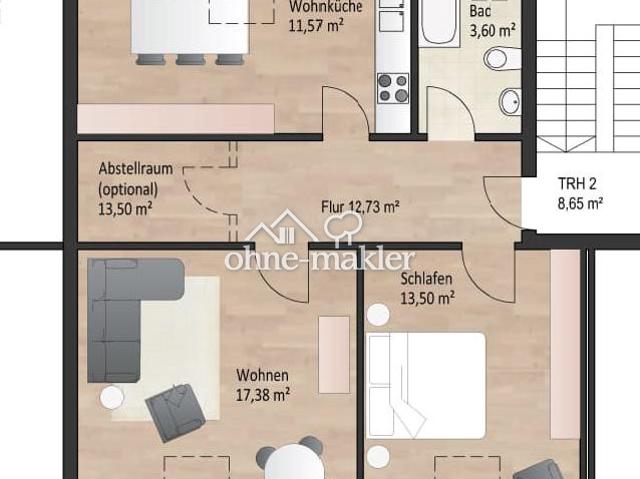 Apartment kaufen in Grifflenberg, Wuppertal