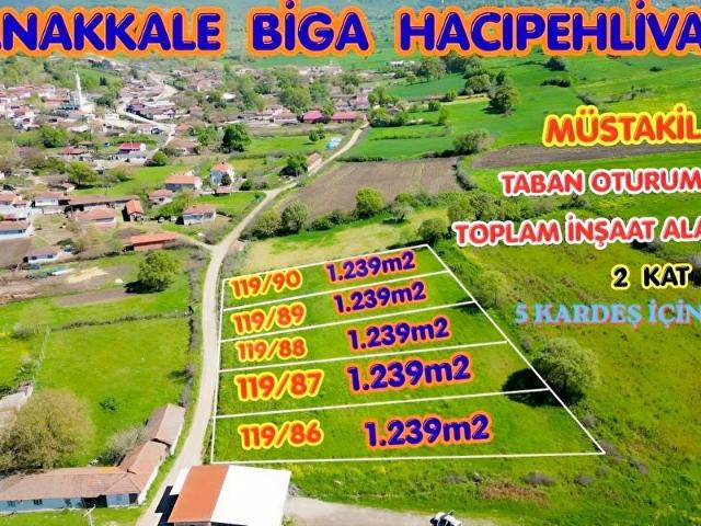 Hacıpehlivan, Biga içerisinde satılık Arsa