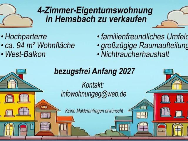 Wohnung kaufen in Hemsbach, Baden-Württemberg