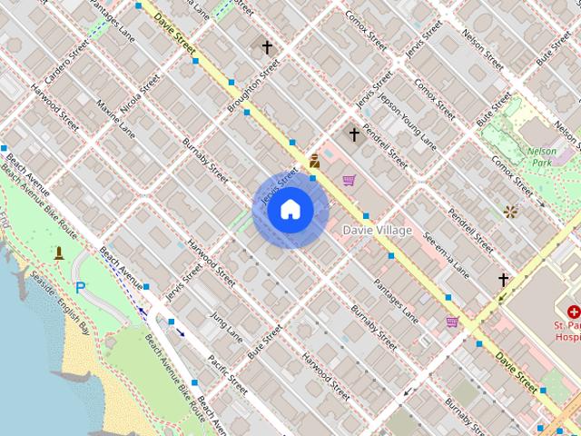 Apartment for rent in Davie Village, Vancouver