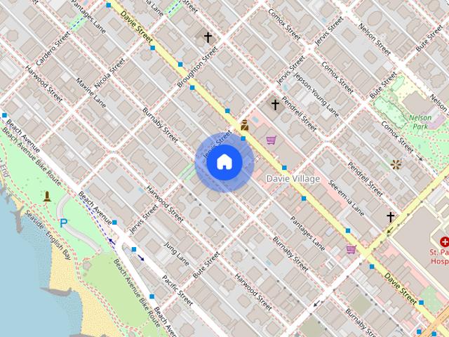 Apartment for rent in Davie Village, Vancouver